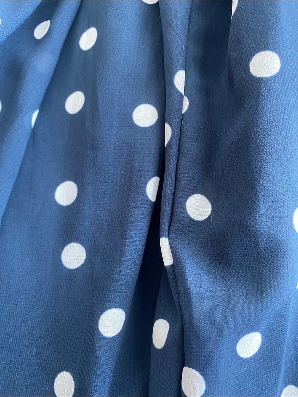 Maison Jules Navy Polka Dot Circle Skirt - Picture 7 of 7